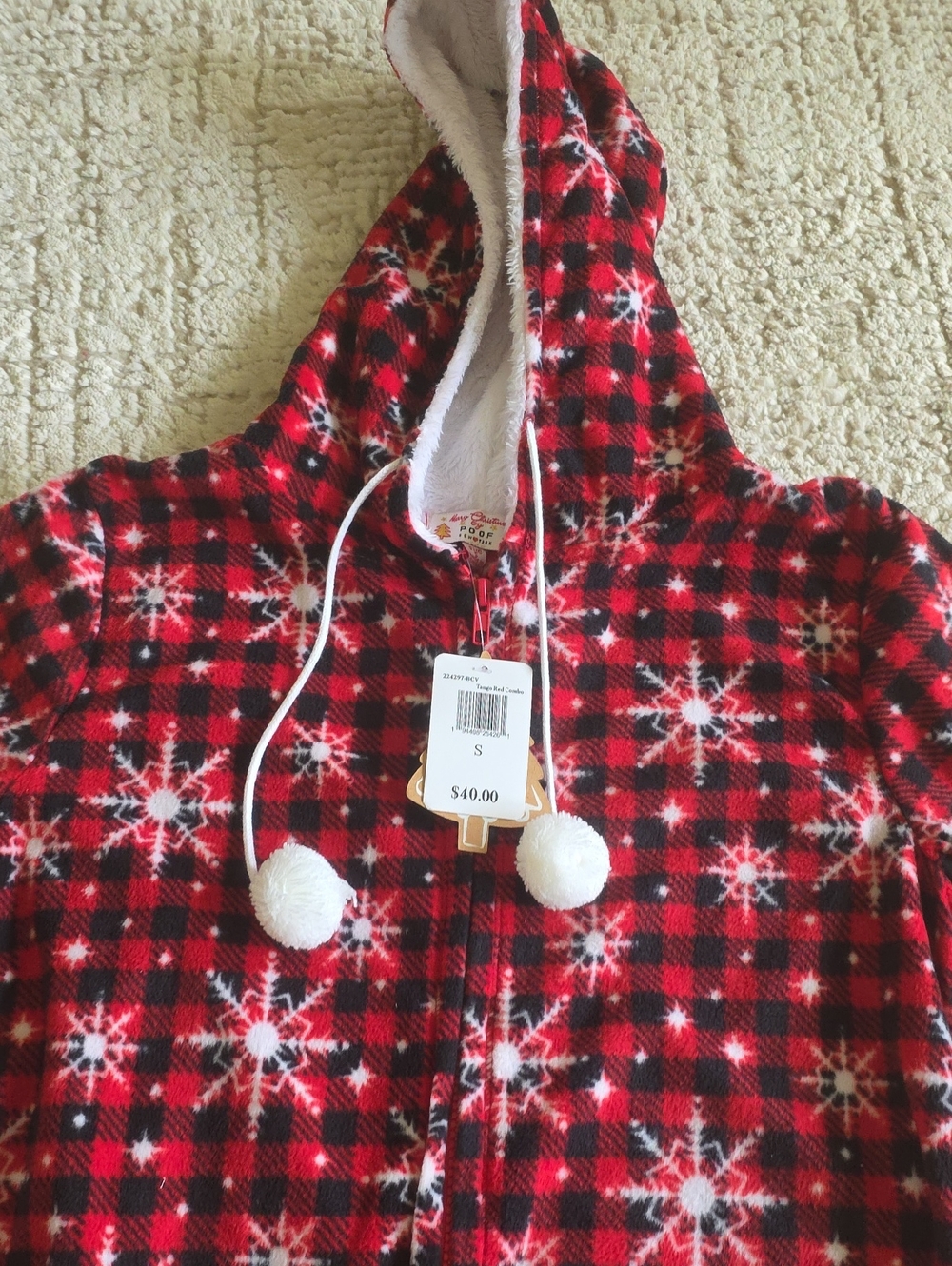 Festive Womens Winter Onesie Size S